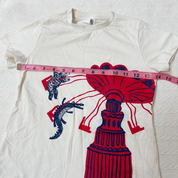 HARPER CANYON charming carousel swing carnival animal print t-shirt sz 6 - Picture 2 of 6